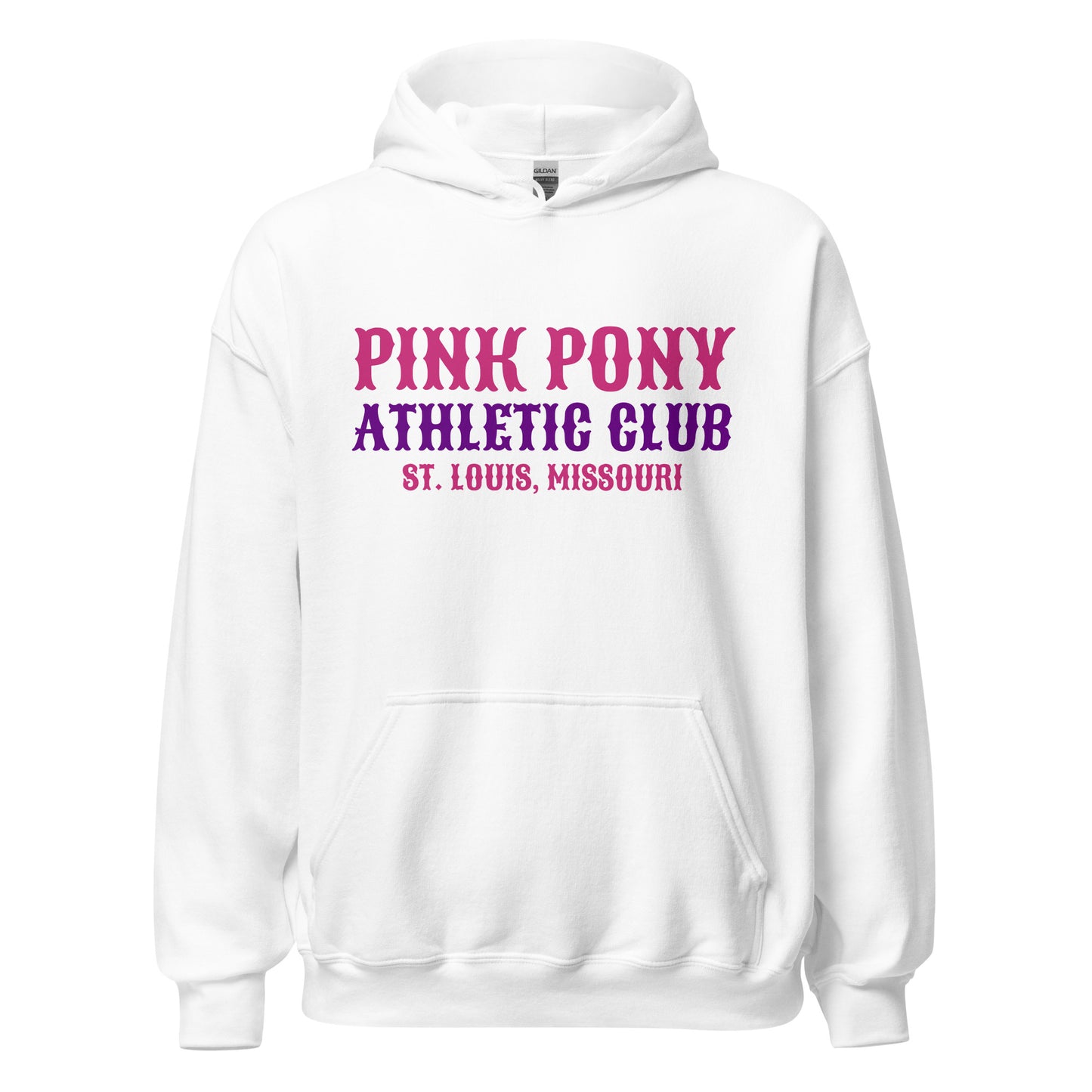 Classic | Hoodie | Pink Pony Athletic Club | Athletic Wordmark Logo