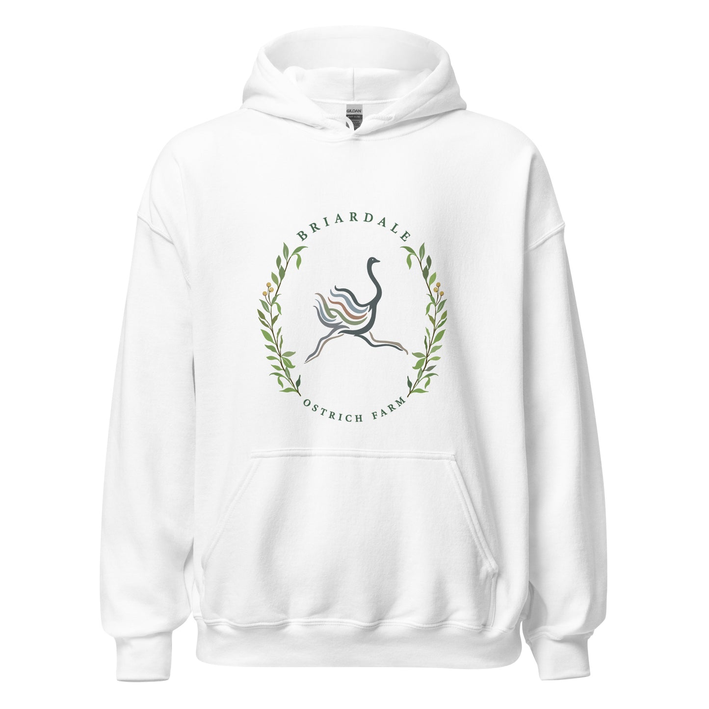 Classic | Hoodie | Briardale Ostrich Farm | Crest Logo