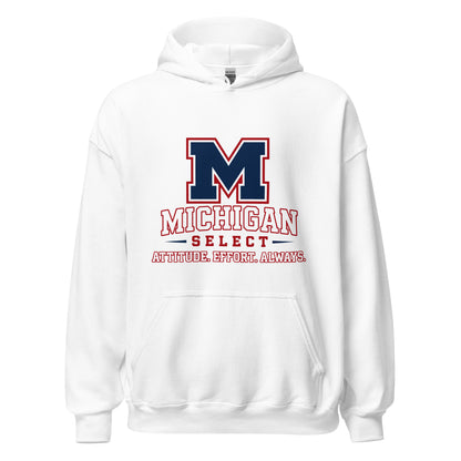 Classic | Hoodie | Michigan Select Baseball | Crest Logo