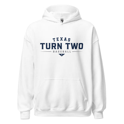 Classic | Hoodie | Texas Turn Two Baseball | Modern Script Logo