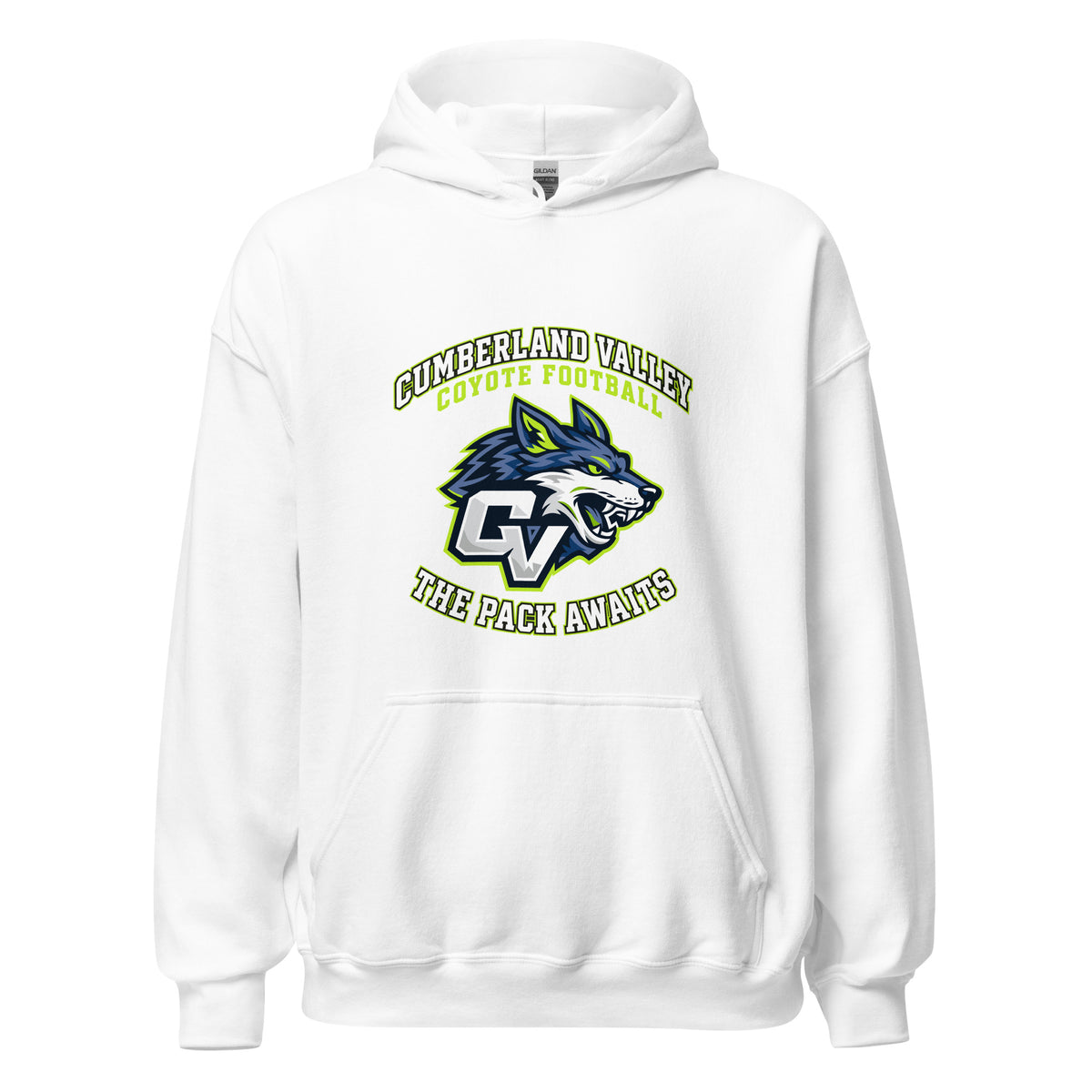 Classic | Hoodie | Cumberland Valley Coyotes Football | Emblem Logo