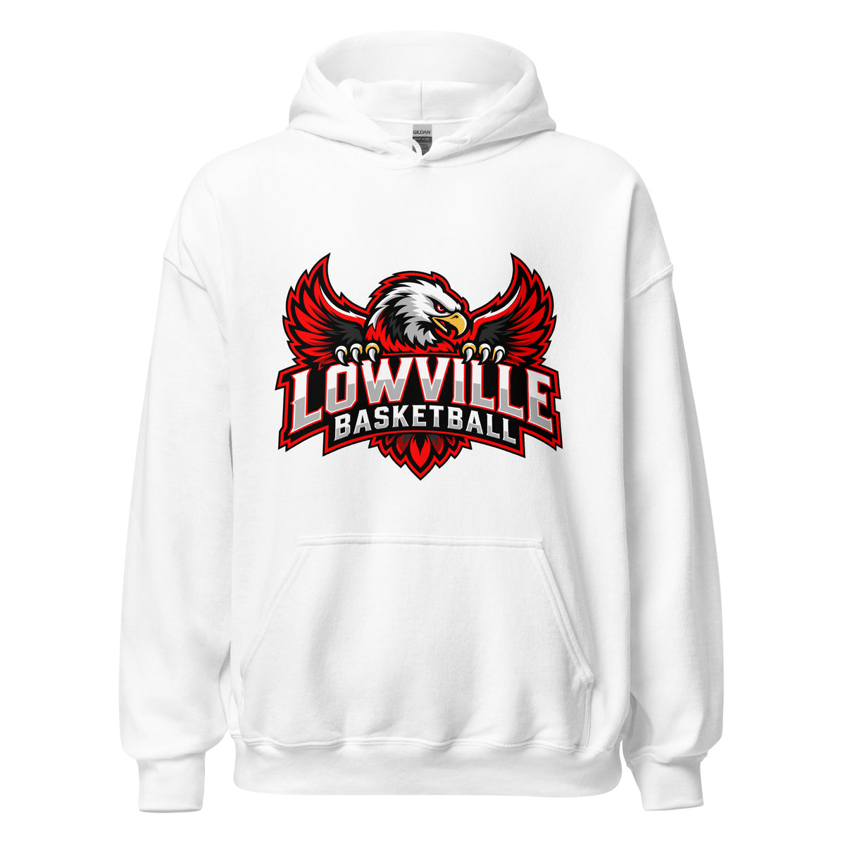 Classic | Hoodie | Lowville Girls Basketball | Emblem Logo