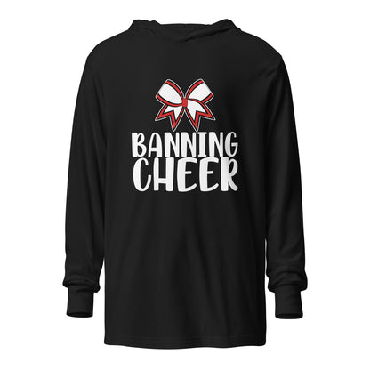 Performance | Hooded Long Sleeve T Shirt | BHS Coed Cheer | Banning Cheer Logo