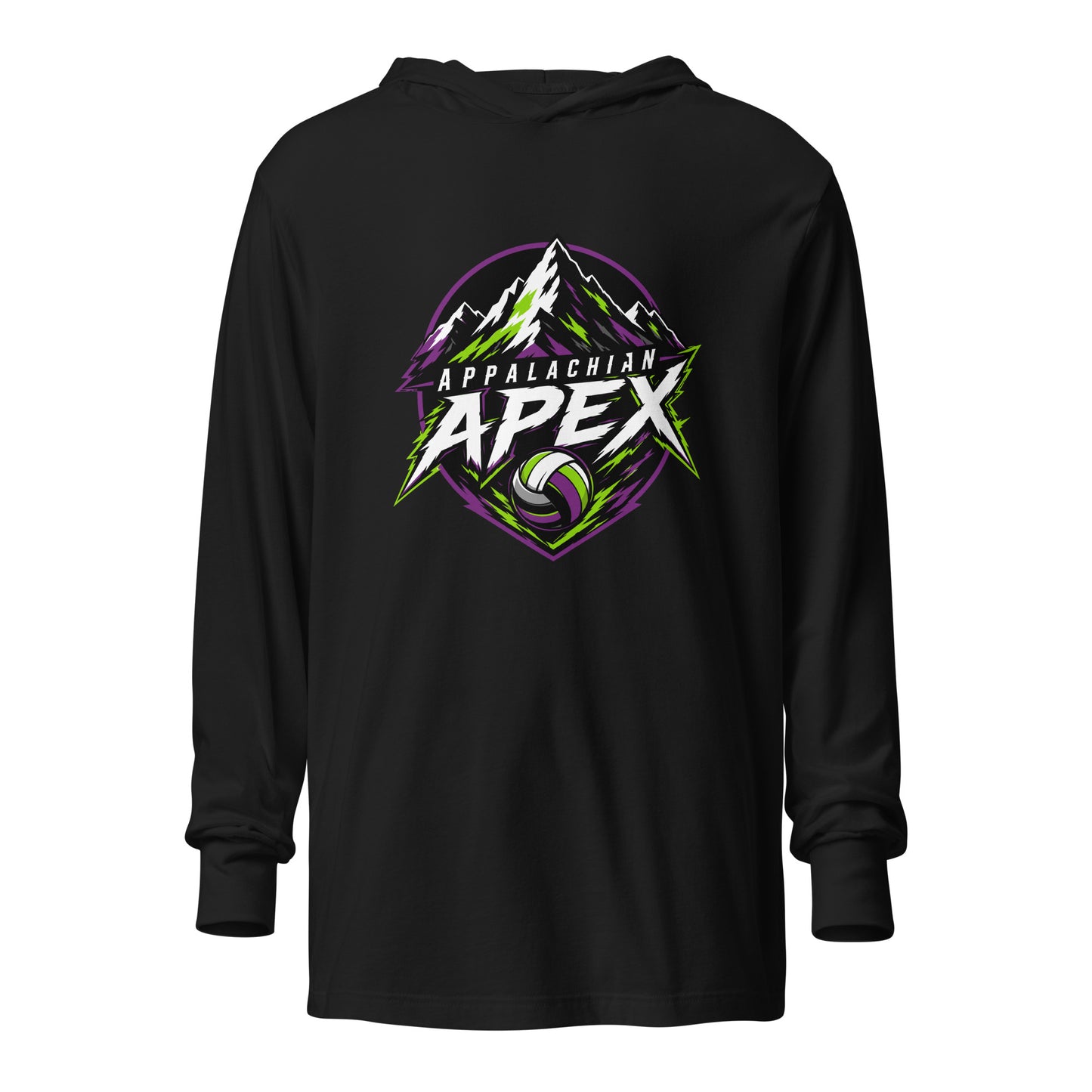Performance | Hooded Long Sleeve T Shirt | Appalachian Apex | Summit Emblem Logo