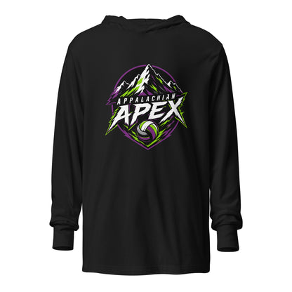 Performance | Hooded Long Sleeve T Shirt | Appalachian Apex | Summit Emblem Logo