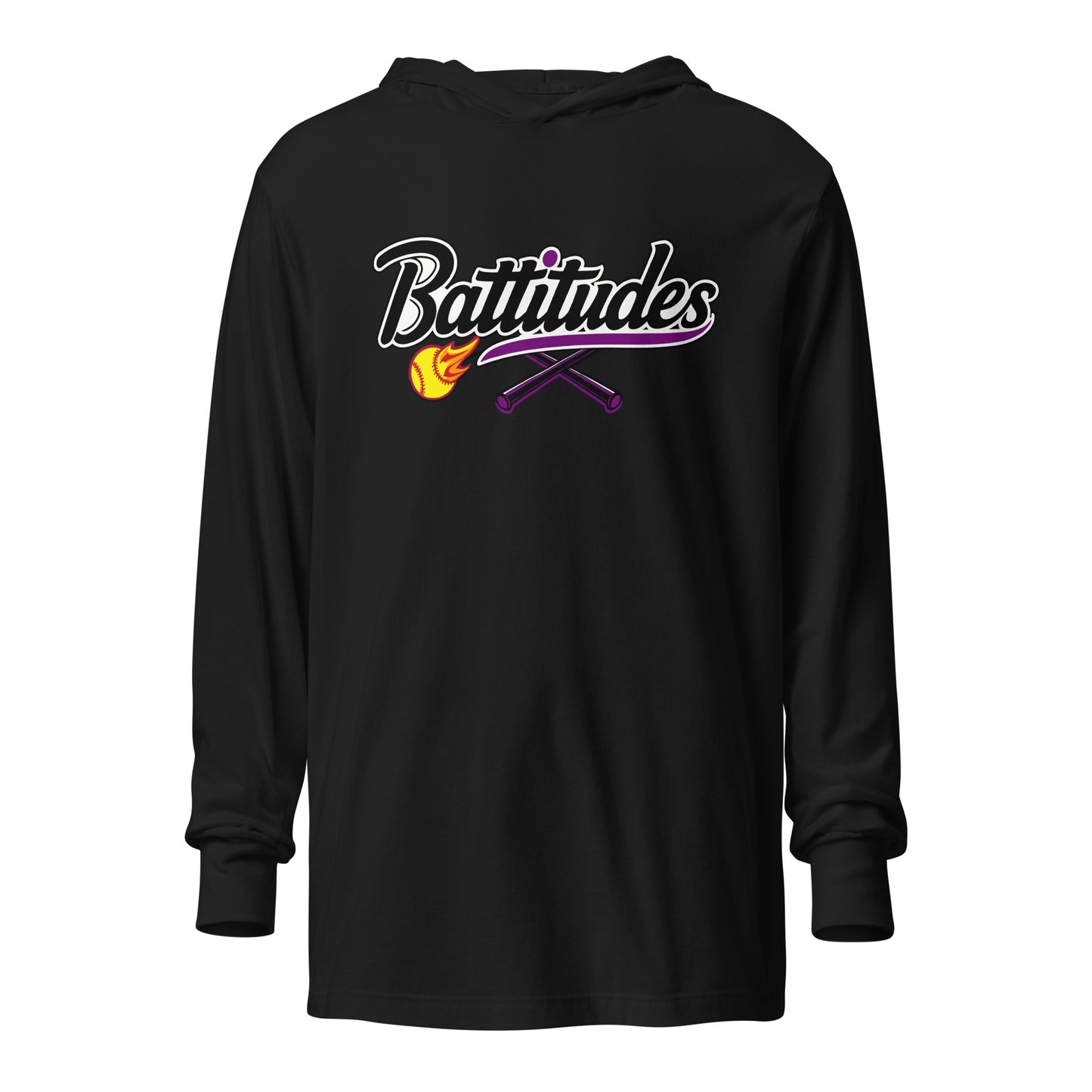 Performance | Hooded Long Sleeve T Shirt | Battitudes | Crest Logo