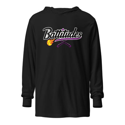 Performance | Hooded Long Sleeve T Shirt | Battitudes | Crest Logo