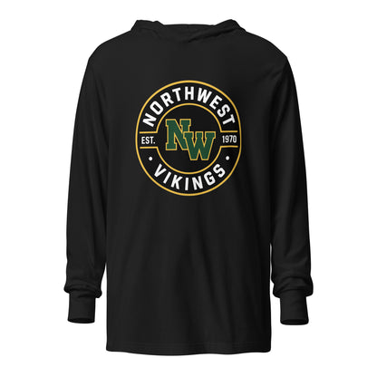 Performance | Hooded Long Sleeve T Shirt | Northwest High School | Badge Logo