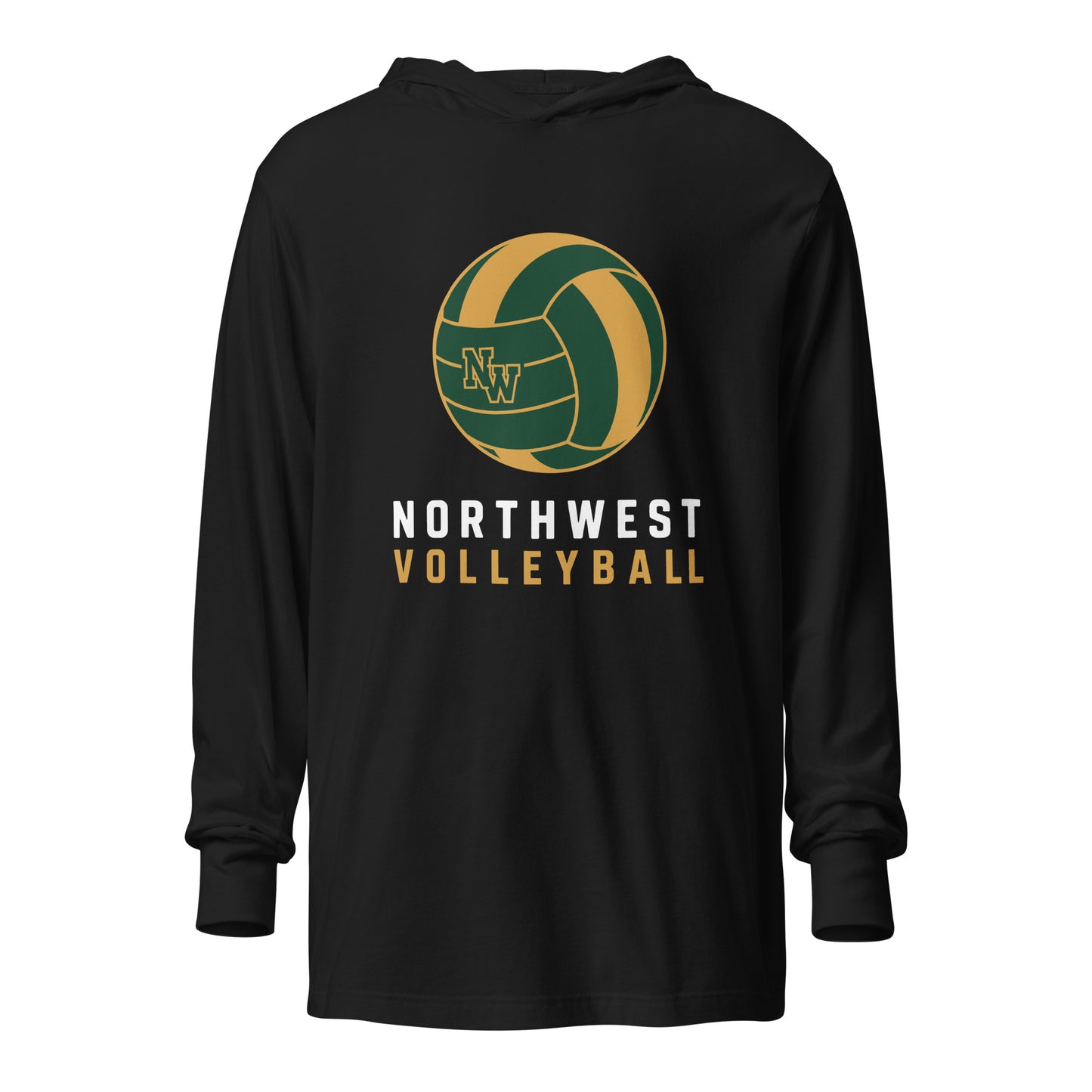 Performance | Hooded Long Sleeve T Shirt | Northwest High School | Emblem Logo