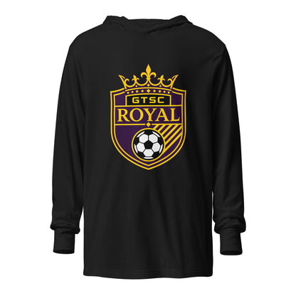 Performance | Hooded Long Sleeve T Shirt | GTSC Royal | Shield Logo