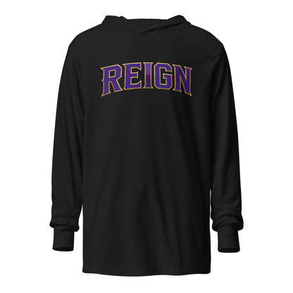 Performance | Hooded Long Sleeve T Shirt | REIGN 10U Softball | Script Logo