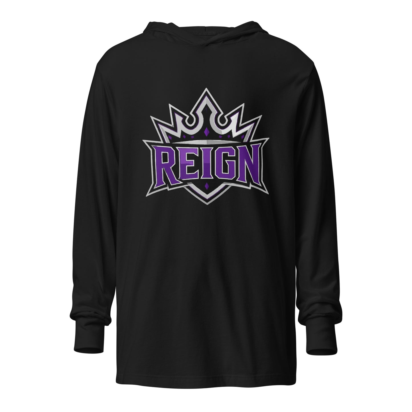 Performance | Hooded Long Sleeve T Shirt | REIGN 10U Softball | Emblem Logo