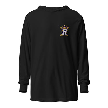 Performance | Hooded Long Sleeve T Shirt | REIGN 10U Softball | Royale Crest Logo