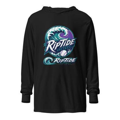Performance | Hooded Long Sleeve T Shirt | RipTide Softball | Crest Logo