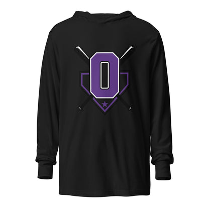 Performance | Hooded Long Sleeve T Shirt | Carolina Outlaws Baseball | Vanguard Logo