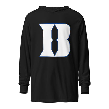 Performance | Hooded Long Sleeve T Shirt | Blueblacks Football Club | Crest Logo