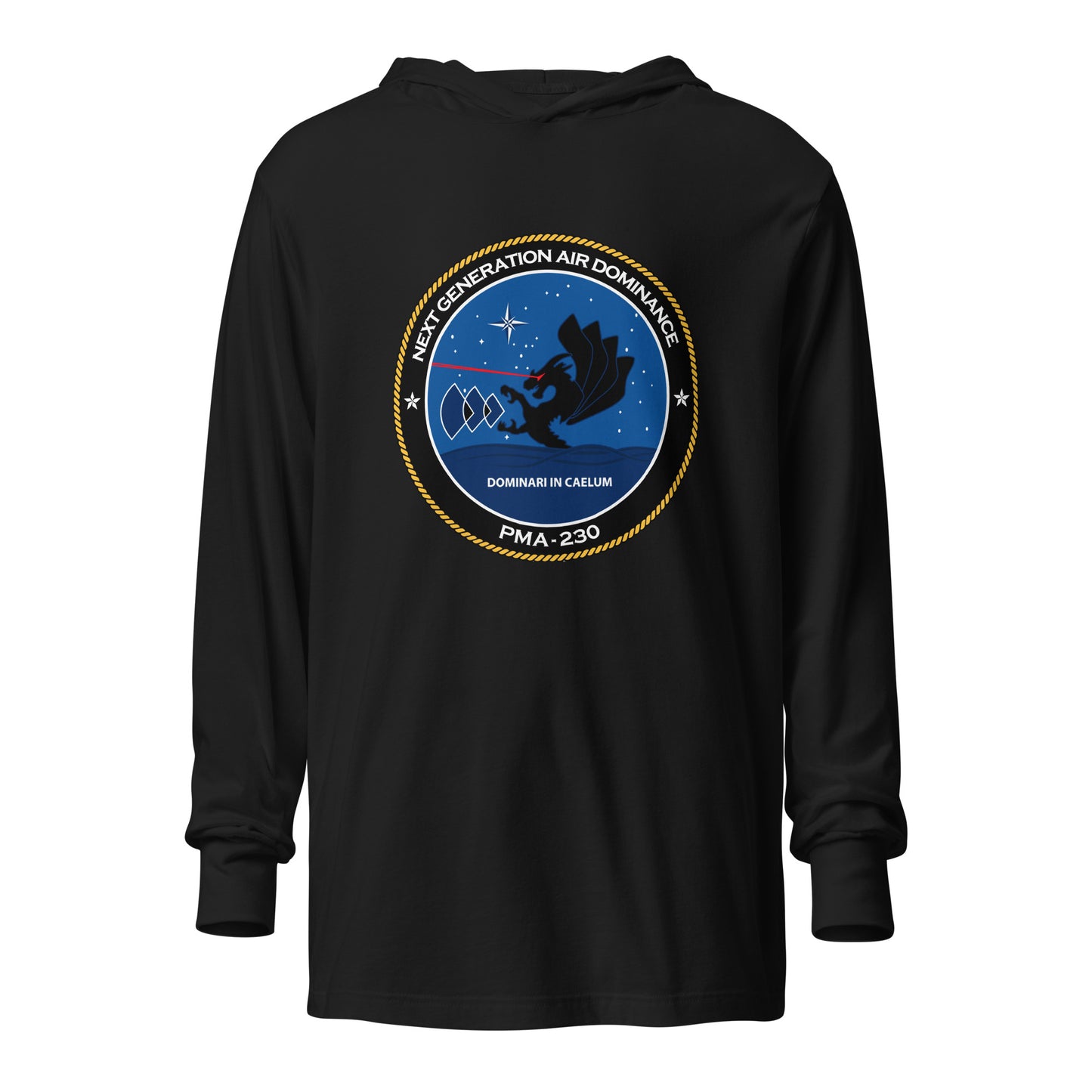 Performance | Hooded Long Sleeve T Shirt | Next Generation Air Dominance | Badge Logo