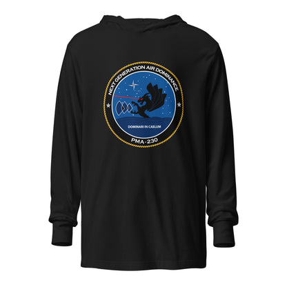 Performance | Hooded Long Sleeve T Shirt | Next Generation Air Dominance | Badge Logo