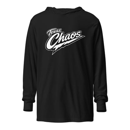 Performance | Hooded Long Sleeve T Shirt | Texas Chaos | Emblem Logo