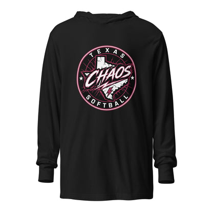 Performance | Hooded Long Sleeve T Shirt | Texas Chaos | Badge Logo