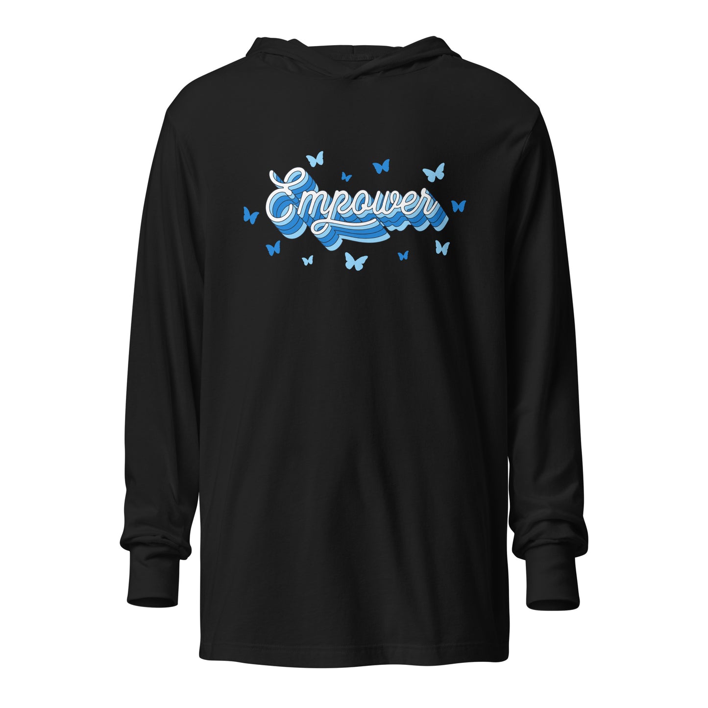 Performance | Hooded Long Sleeve T Shirt | Empower Volleyball Club | Vanguard Logo