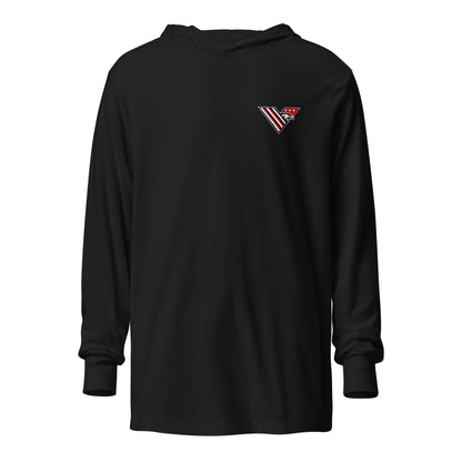 Performance | Hooded Long Sleeve T Shirt | South Bend Valor Baseball | Crest Logo