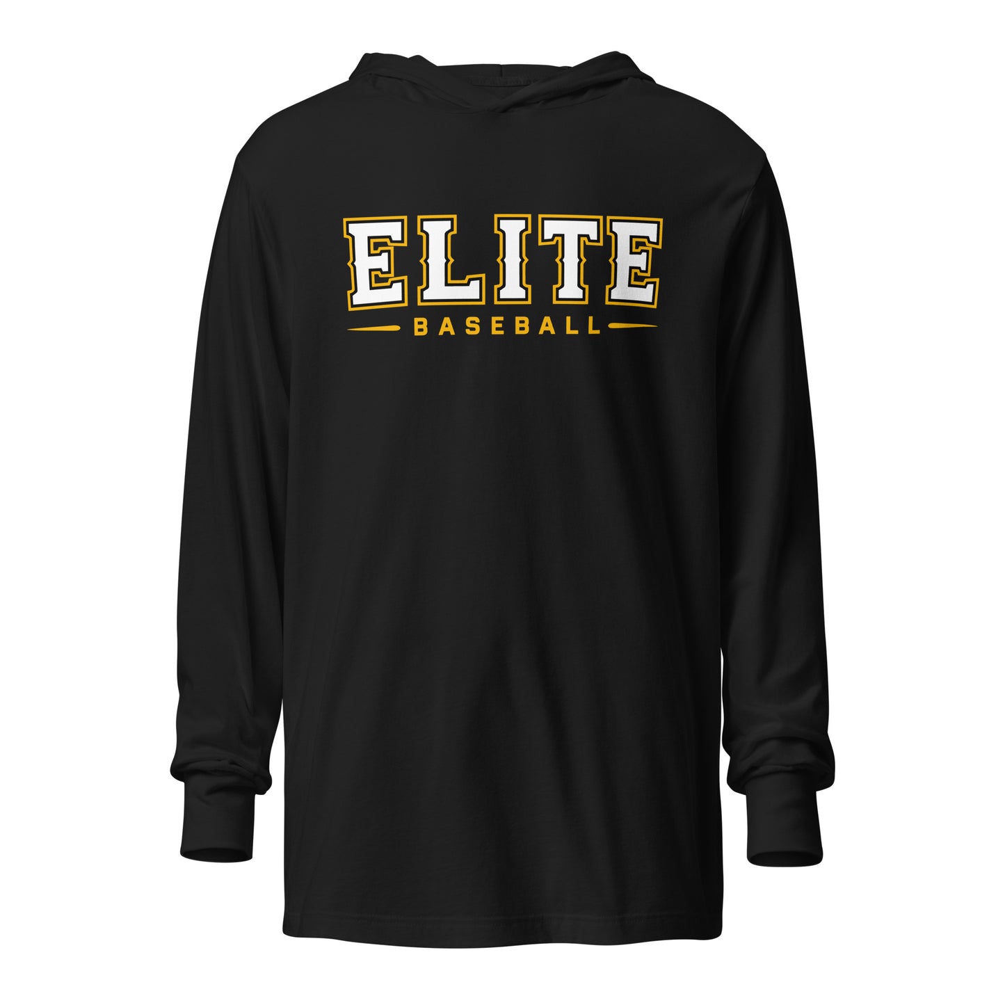 Performance | Hooded Long Sleeve T Shirt | Elite Baseball | Vanguard Logo