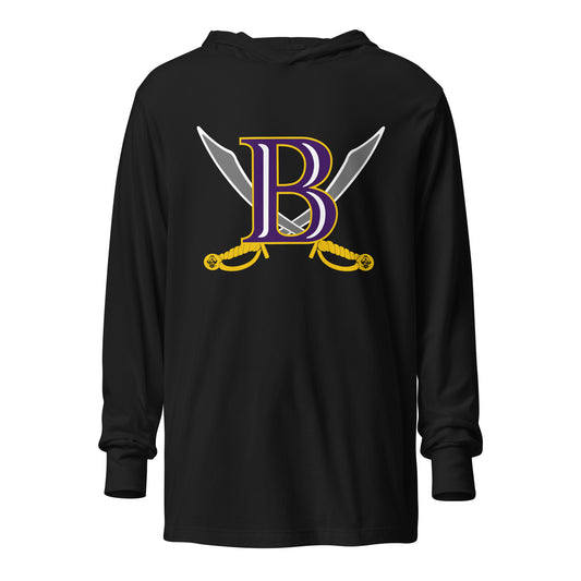 Performance | Hooded Long Sleeve T Shirt | Belton Youth Football Pirates | Vanguard Logo