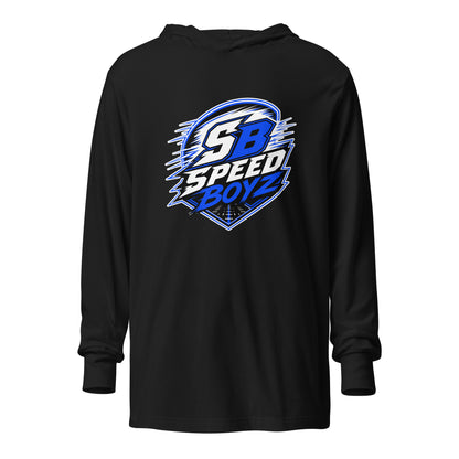 Performance | Hooded Long Sleeve T Shirt | Blackout Boyz | SB Speed Crest Logo
