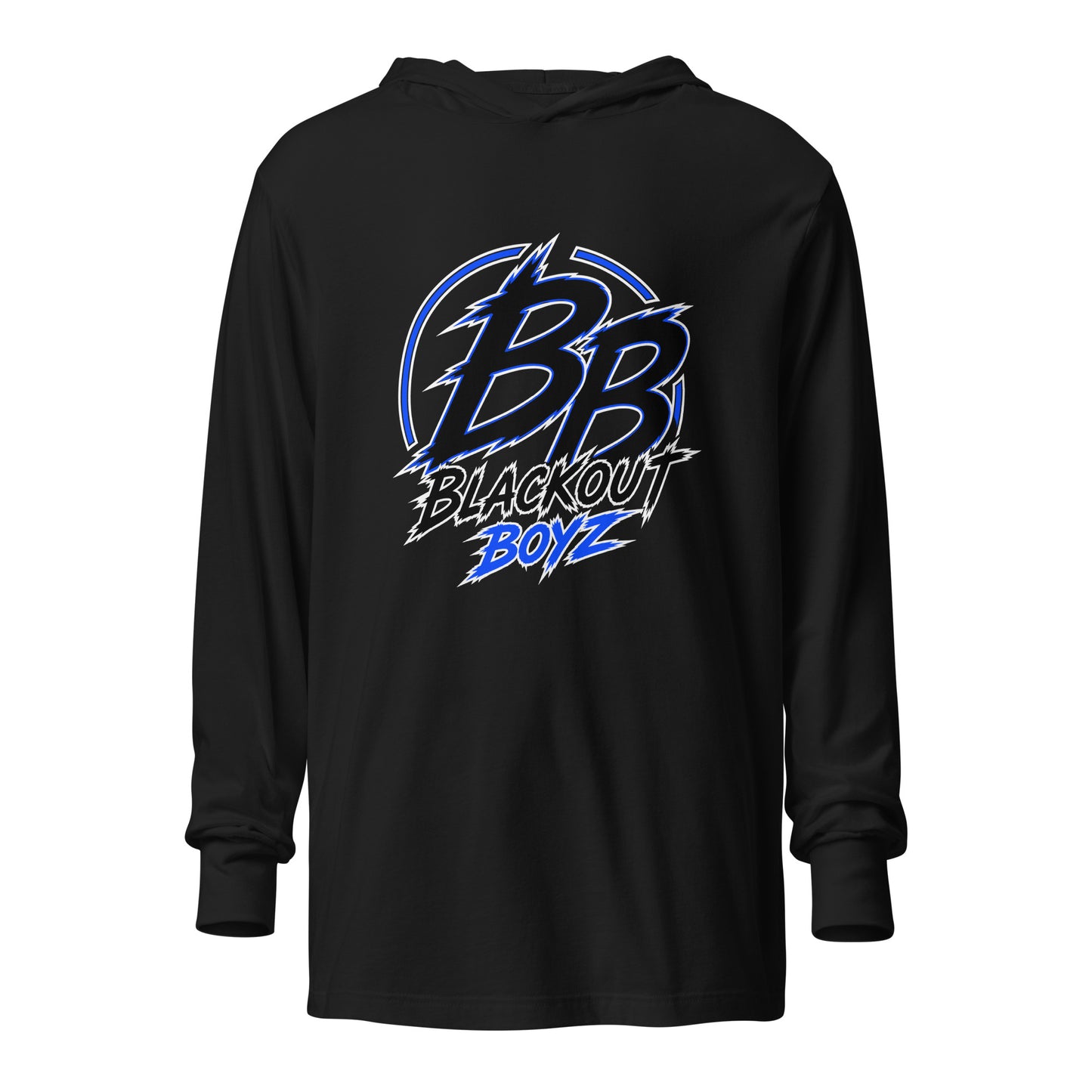 Performance | Hooded Long Sleeve T Shirt | Blackout Boyz | Vanguard Logo