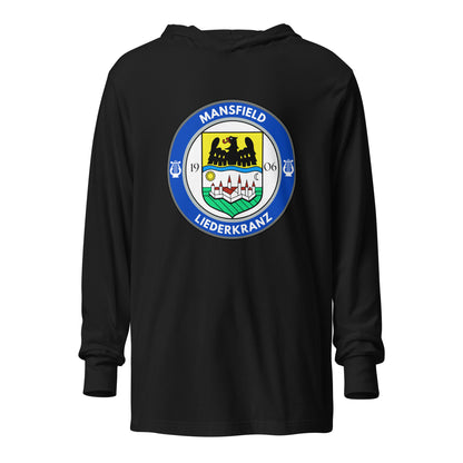 Performance | Hooded Long Sleeve T Shirt | Liederkranz Soccer Club | Badge Logo