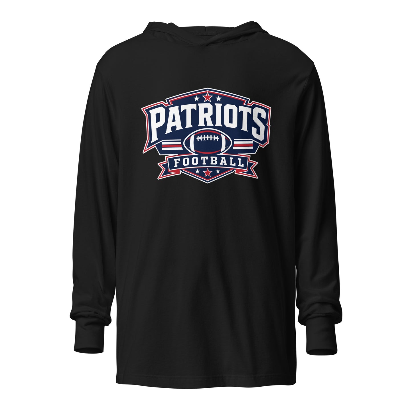 Performance | Hooded Long Sleeve T Shirt | Maximum Velocity Youth Sports | Athletics Logo
