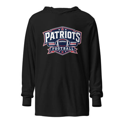 Performance | Hooded Long Sleeve T Shirt | Maximum Velocity Youth Sports | Athletics Logo