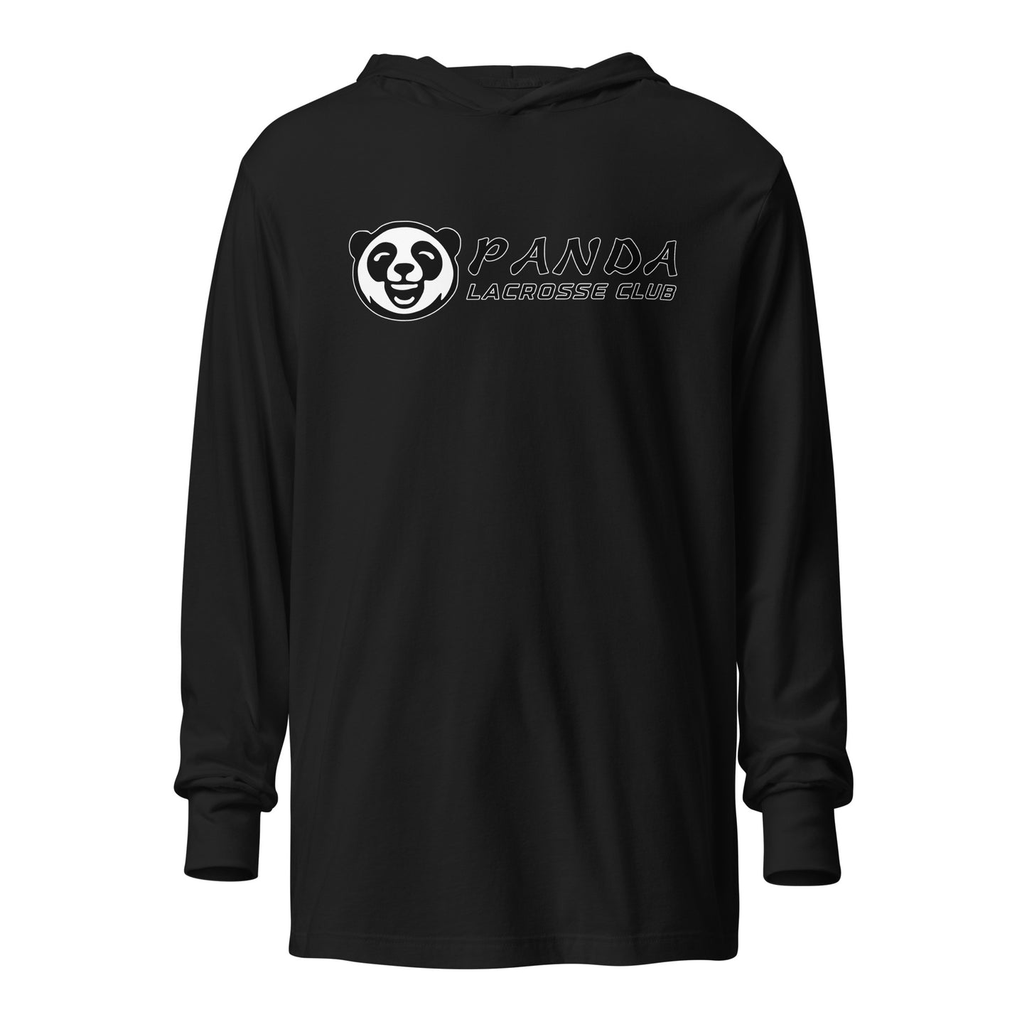 Performance | Hooded Long Sleeve T Shirt | Panda Lacrosse Club | Crest Logo