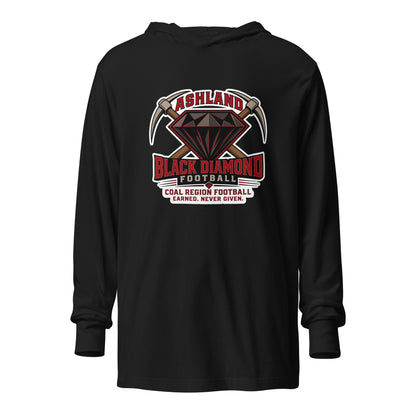 Performance | Hooded Long Sleeve T Shirt | Ashland Black Diamonds | Vanguard Logo