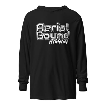 Performance | Hooded Long Sleeve T Shirt | Aerial Bound Athletics | Athletics Logo