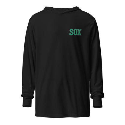 Performance | Hooded Long Sleeve T Shirt | Greenville Sox | Emblem Logo