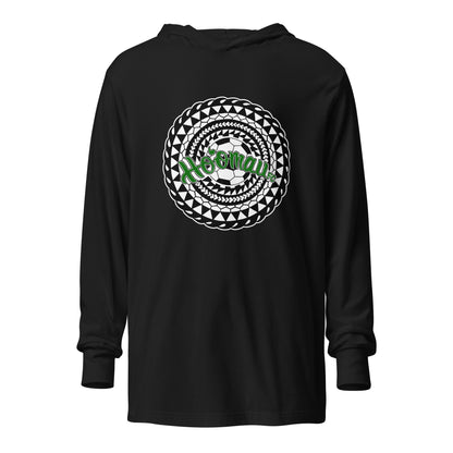 Performance | Hooded Long Sleeve T Shirt | Hoomau FC | Emblem Logo