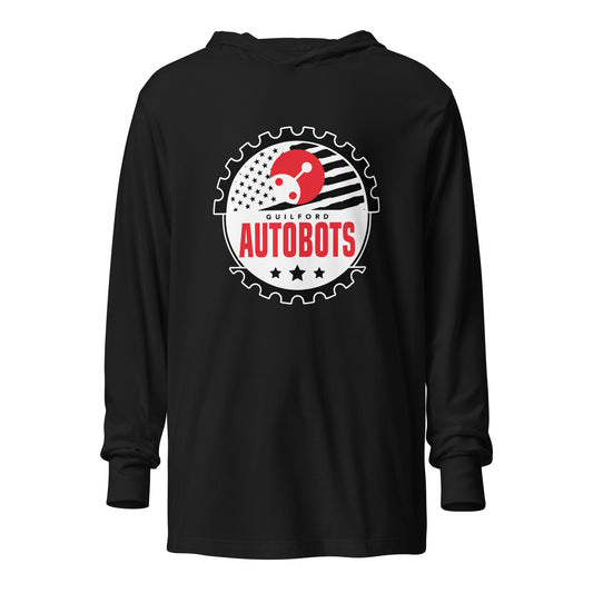 Performance | Hooded Long Sleeve T Shirt | Guilford Autobots | Emblem Logo