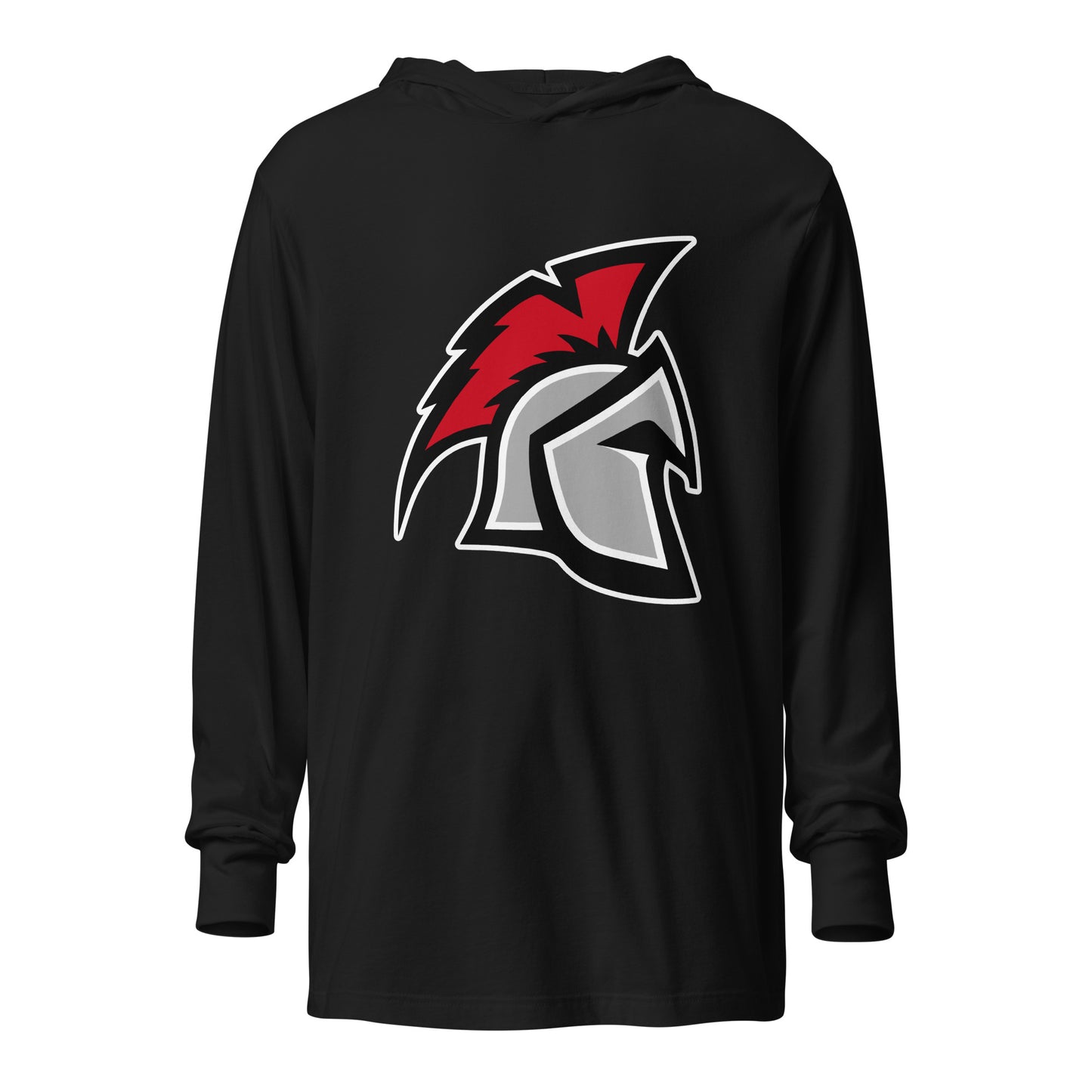 Performance | Hooded Long Sleeve T Shirt | Sanford Spartans | Emblem Logo