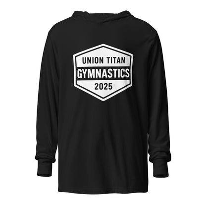 Performance | Hooded Long Sleeve T Shirt | Union Gymnastics | Valor Logo