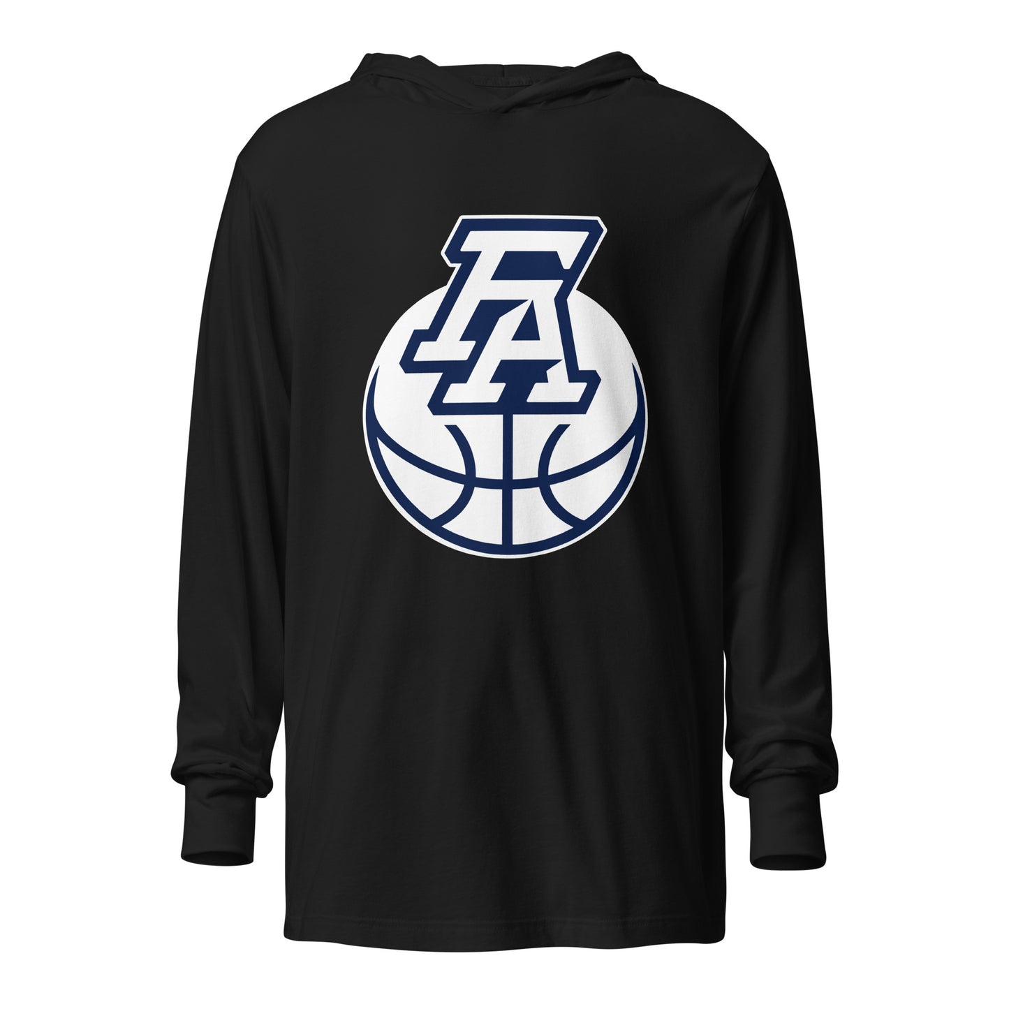 Performance | Hooded Long Sleeve T Shirt | FA Basketball | Crest Logo