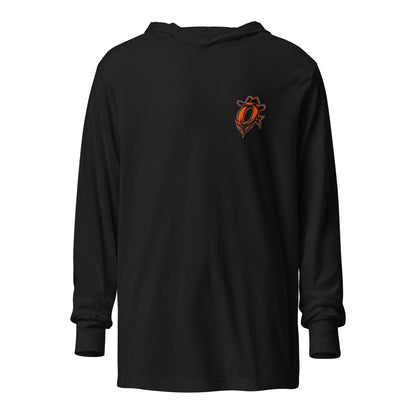 Performance | Hooded Long Sleeve T Shirt | Louisiana Outlaws | Crest Logo