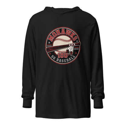 Performance | Hooded Long Sleeve T Shirt | Mohawks | Athletics Logo