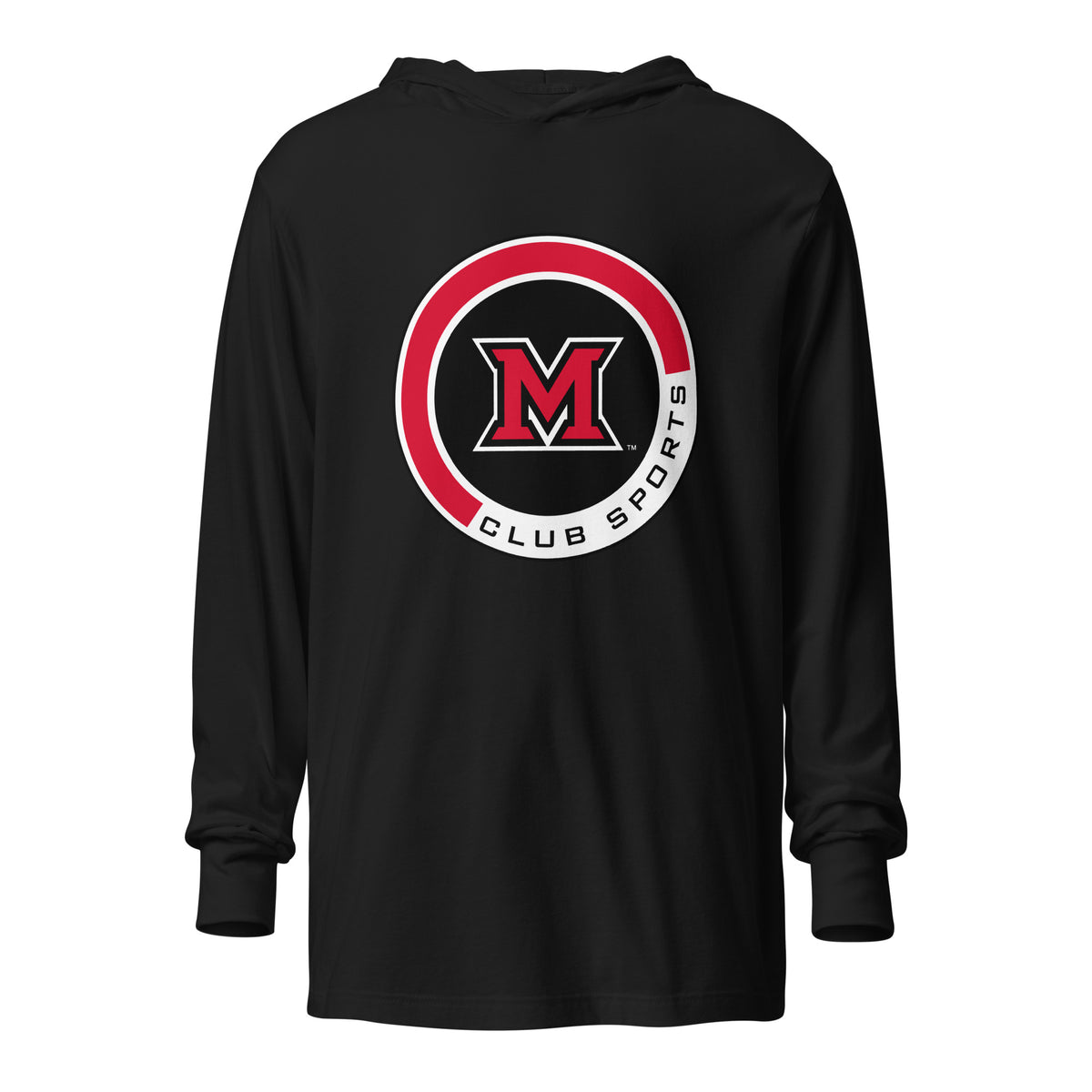 Performance | Hooded Long Sleeve T Shirt | Miami Women's Hockey | Badge Logo