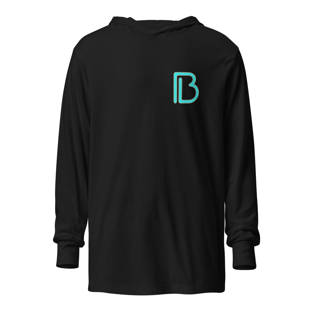 Performance | Hooded Long Sleeve T Shirt | Mulligames | Lettermark Logo
