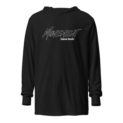 Performance | Hooded Long Sleeve T Shirt | Movement Dance Studio | Crest Logo