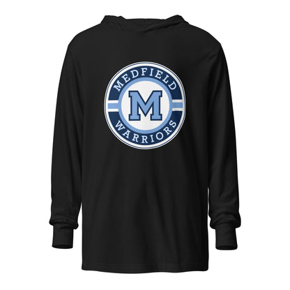 Performance | Hooded Long Sleeve T Shirt | Medfield Softball | Badge Logo