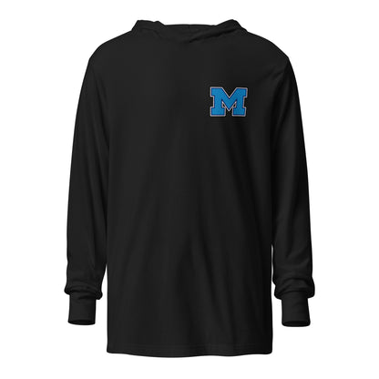 Performance | Hooded Long Sleeve T Shirt | Medfield Softball | Lettermark Logo