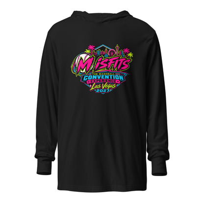 Performance | Hooded Long Sleeve T Shirt | Misfits Baseball | Crest Logo